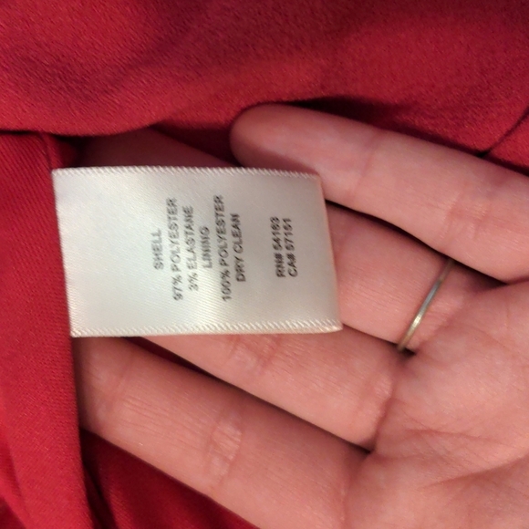 ELIZA J Stretch Ruffle Crepe Sheath Drop Waist Short Sleeve Dress Berry Barbie - Picture 13 of 15